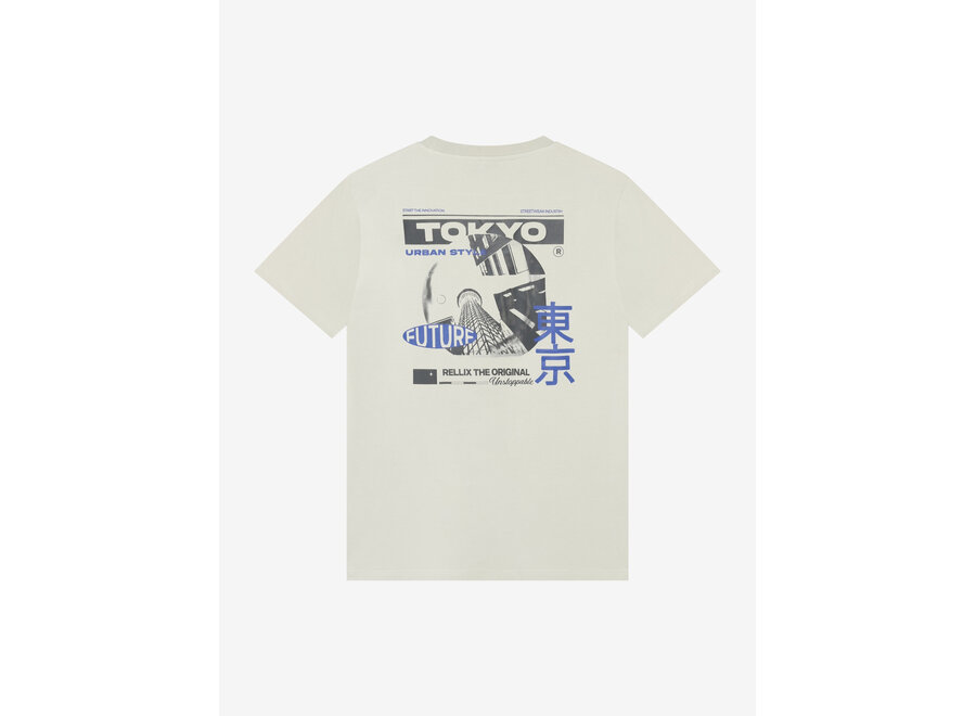 T-Shirt Chest and Backprint   Dusty Kit Jongens  T-shirt