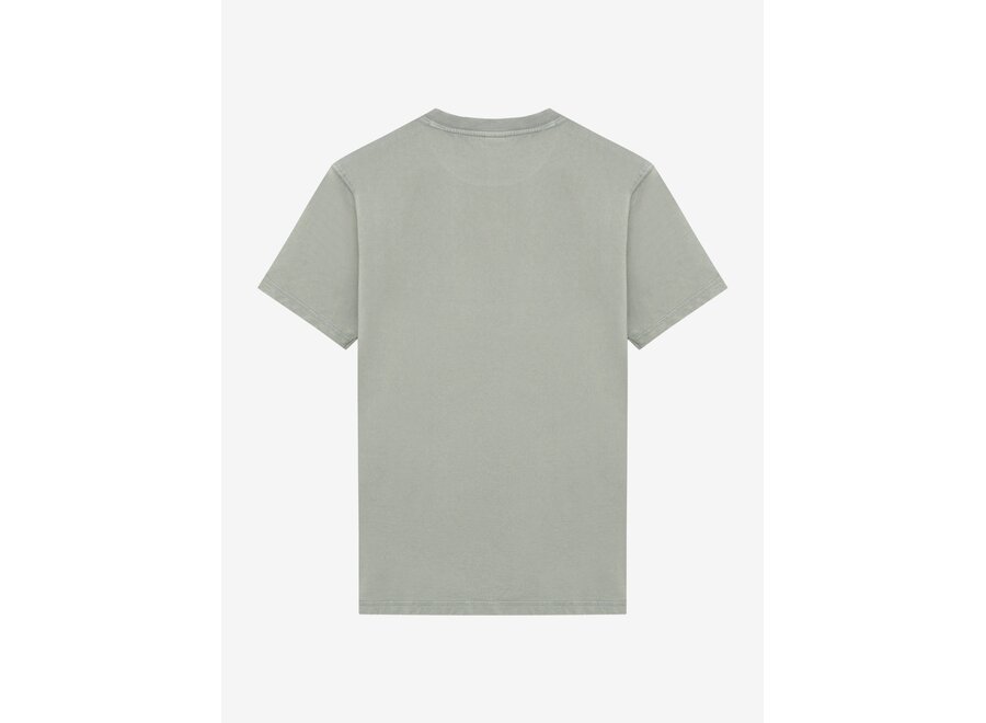 Oversized T-Shirt Basic Washed  Mid Green Jongens  T-shirt