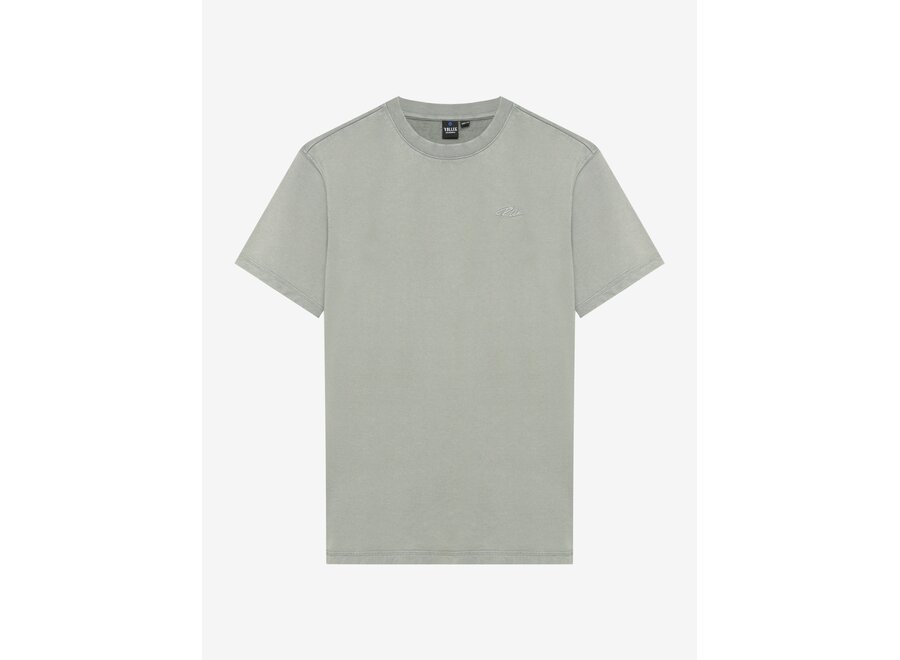 Oversized T-Shirt Basic Washed  Mid Green Jongens  T-shirt