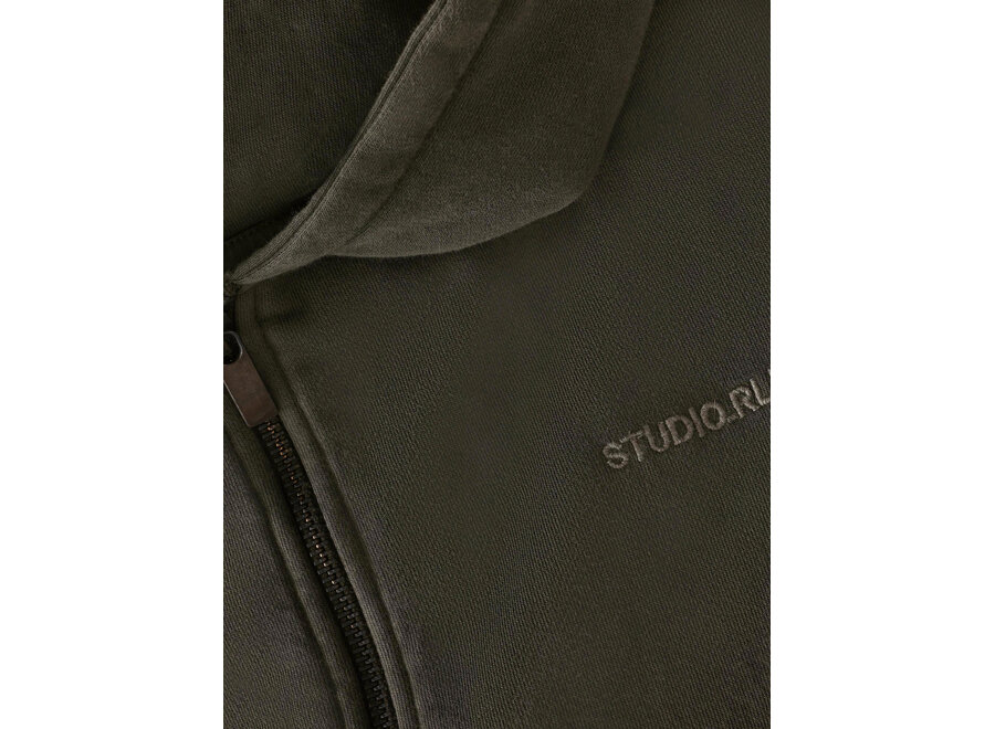 Hooded Zipper Jacket  Army Wood Jongens  Jas