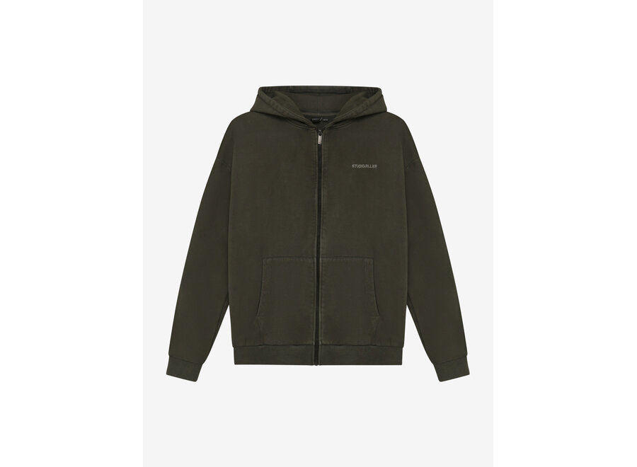 Hooded Zipper Jacket  Army Wood Jongens  Jas