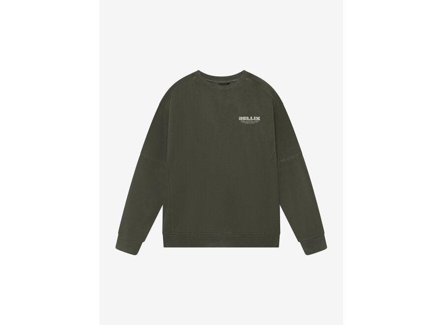 Loose Fit Sweat Rellix Brush Army Wood Jongens  Trui