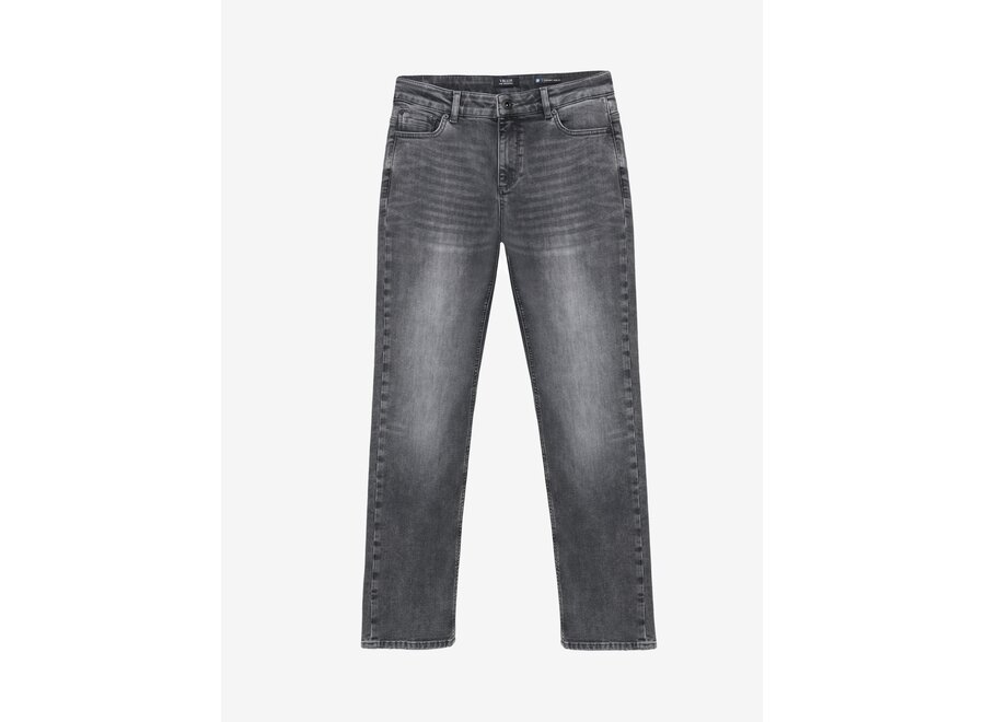 Straight Wide Fit Jeans  Dark Grey Denim Jongens  Jeans