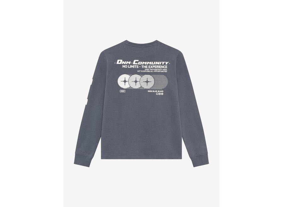 T-Shirt LS AW Sleeve  Mid Grey Jongens  Longsleeve