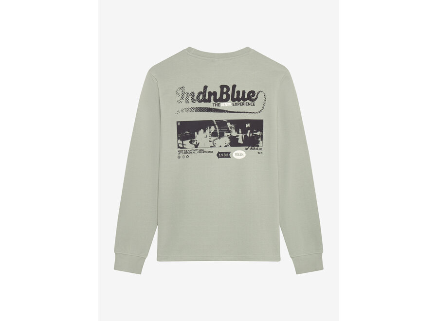 T-Shirt LS AW Sleeve Dust Green  Jongens  Longsleeve