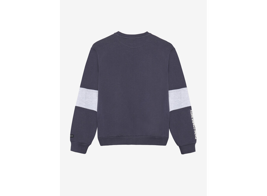Loose Fit Sweat Chest Brushed  Dusty Dark Purple Jongens  Trui