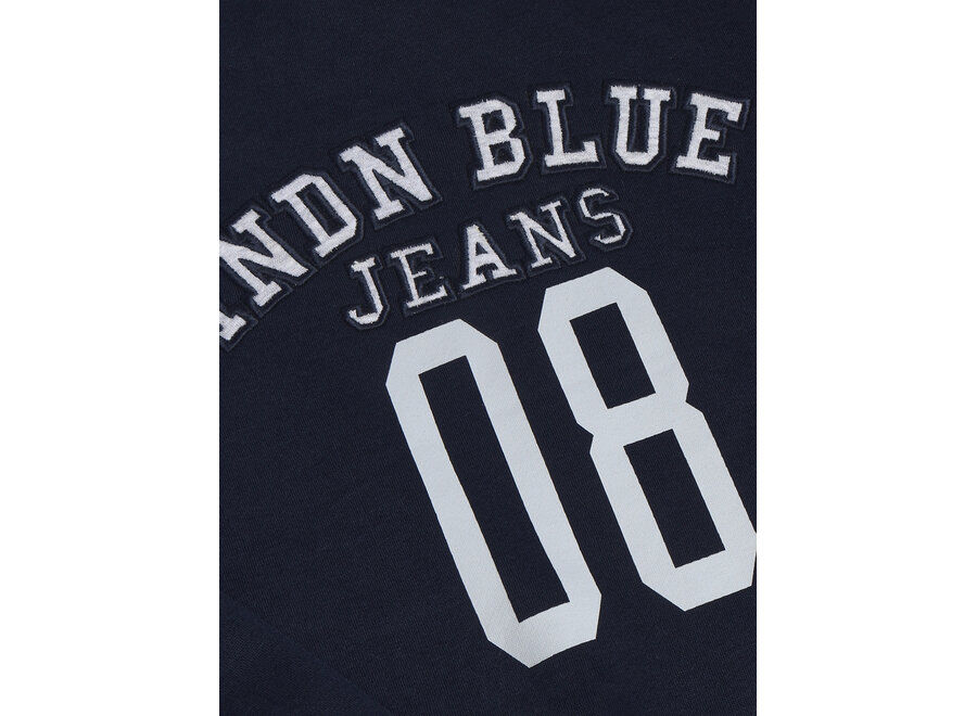 Loose Fit Sweat College Brush Deep Navy Jongens  Trui