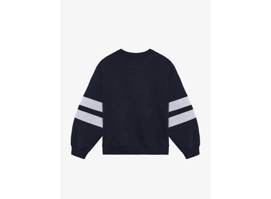 Loose Fit Sweat College Brush Deep Navy Jongens  Trui