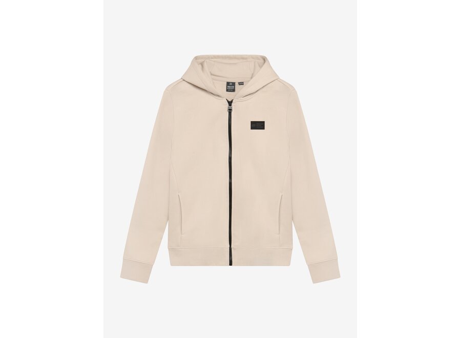 Hooded Zip Jacket Brushed  Pale Sand  Jongens  Vest