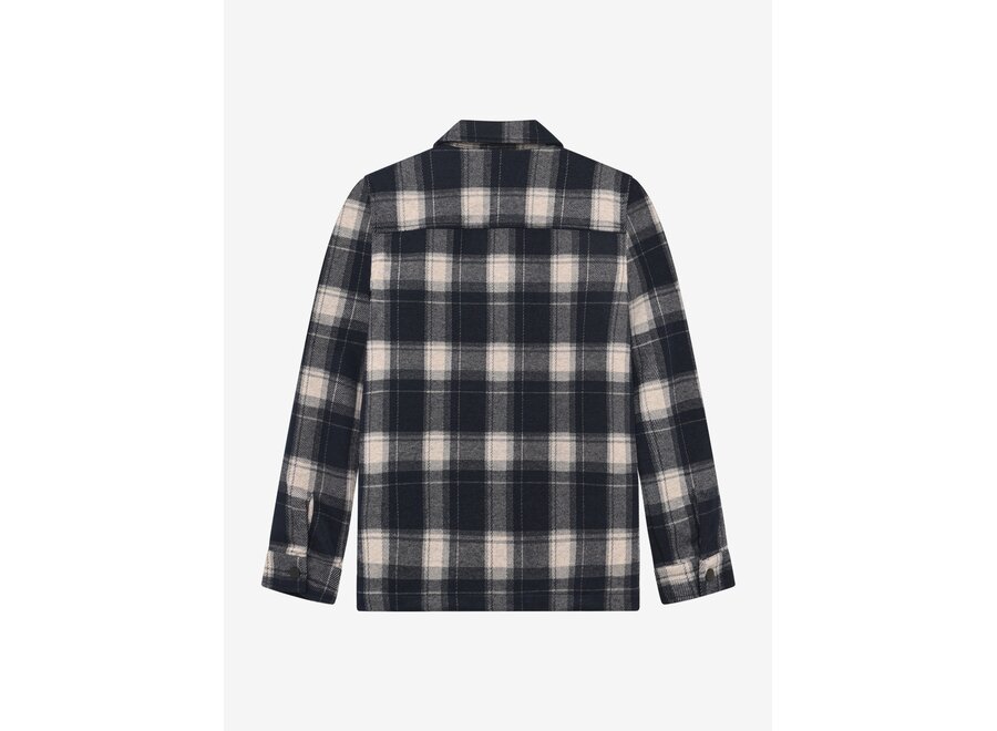Shirt Jacket Zip Check  Antra Ash Jongens  Jasje