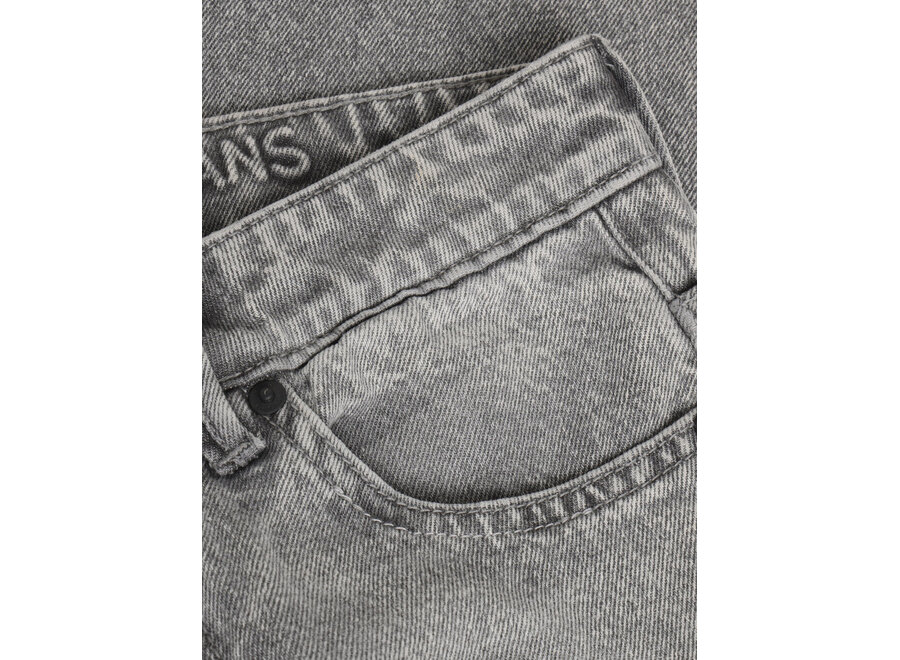 Wide Loose Fit Grey Jeans  Light Grey Denim Jongens  Jeans