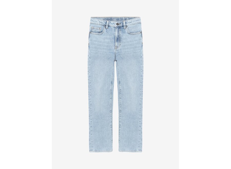 Wide Loose Fit Blue Jeans  Light Denim Blue Jongens  Jeans