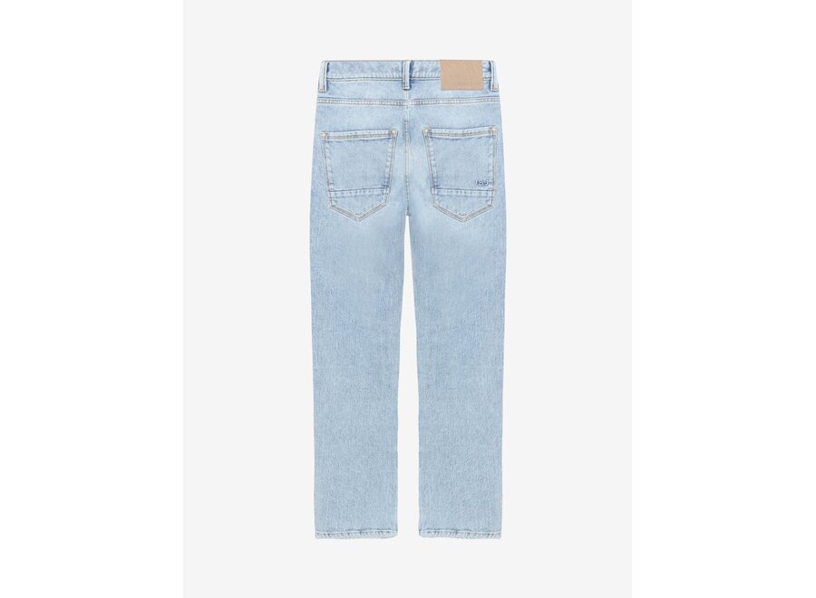 Wide Loose Fit Blue Jeans  Light Denim Blue Jongens  Jeans