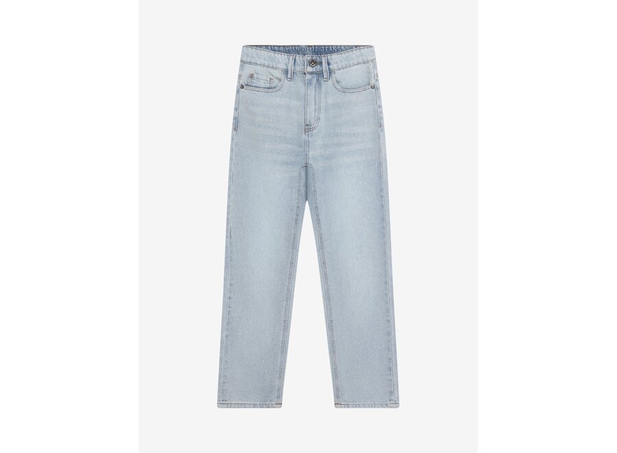 Baggy Straight Fit Blue Jeans  Light Denim Blue Jongens  Jeans