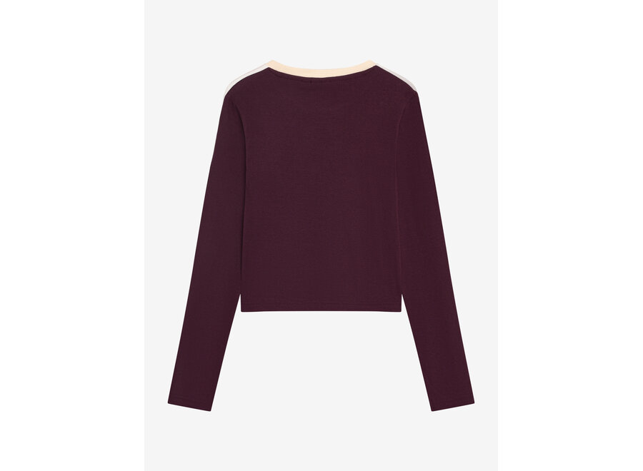 Longsleeve Cropped   Fig Meisjes  Longsleeve