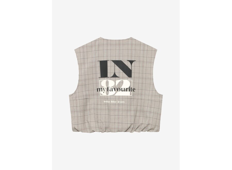 Gilet Check  Humus Meisjes  Gilet