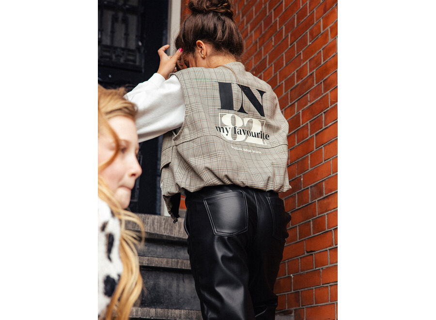 Gilet Check  Humus Meisjes  Gilet