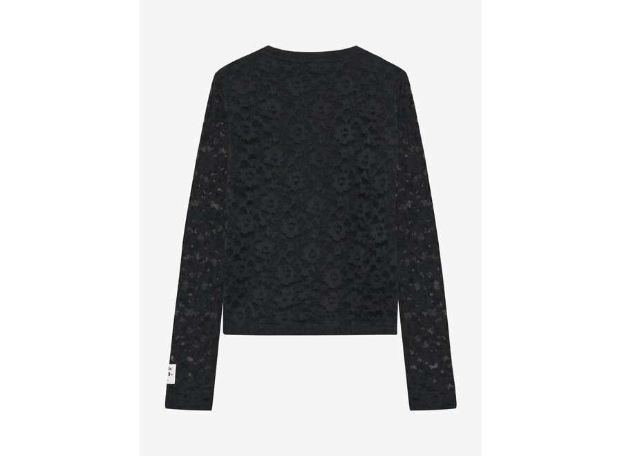 Longsleeve Lace   Black  Meisjes  Longsleeve