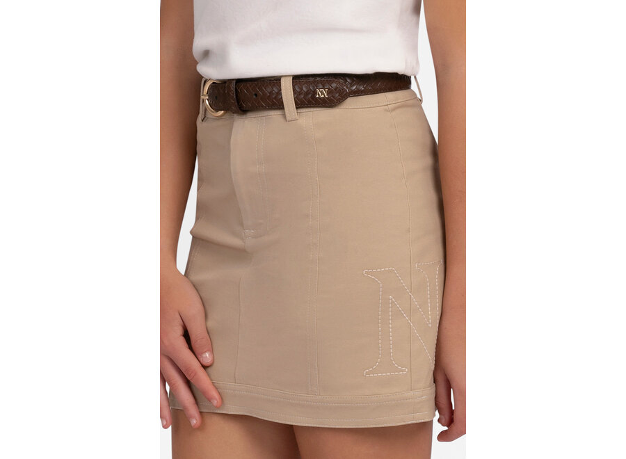 Saar Twill Skirt  Coffee Cream Meisjes Rokje
