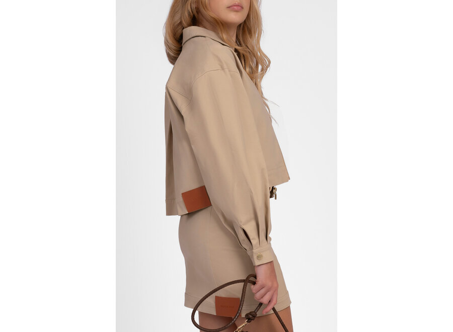Saar Twill Jacket  Coffee Cream Meisjes Jasje