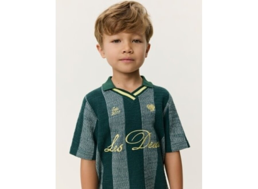 Jacquard Football Jersey Kids  Pine Green Jongens T-shirt