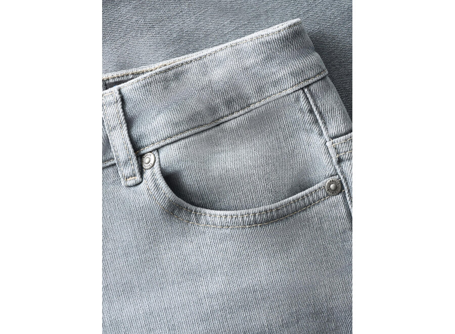 2613 Straight Wide Fit Jeans Used Grey Denim Jongens Jeans