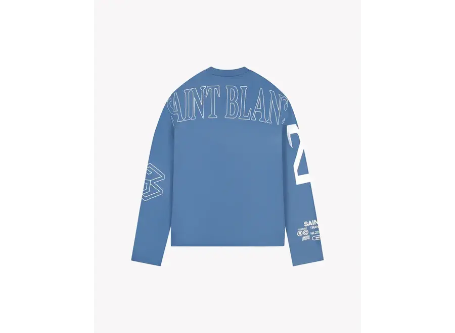 Multi Logo Raglan  Blue Jongens Longsleeve