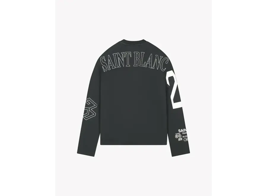 Multi Logo Raglan Black Jongens Longsleeve