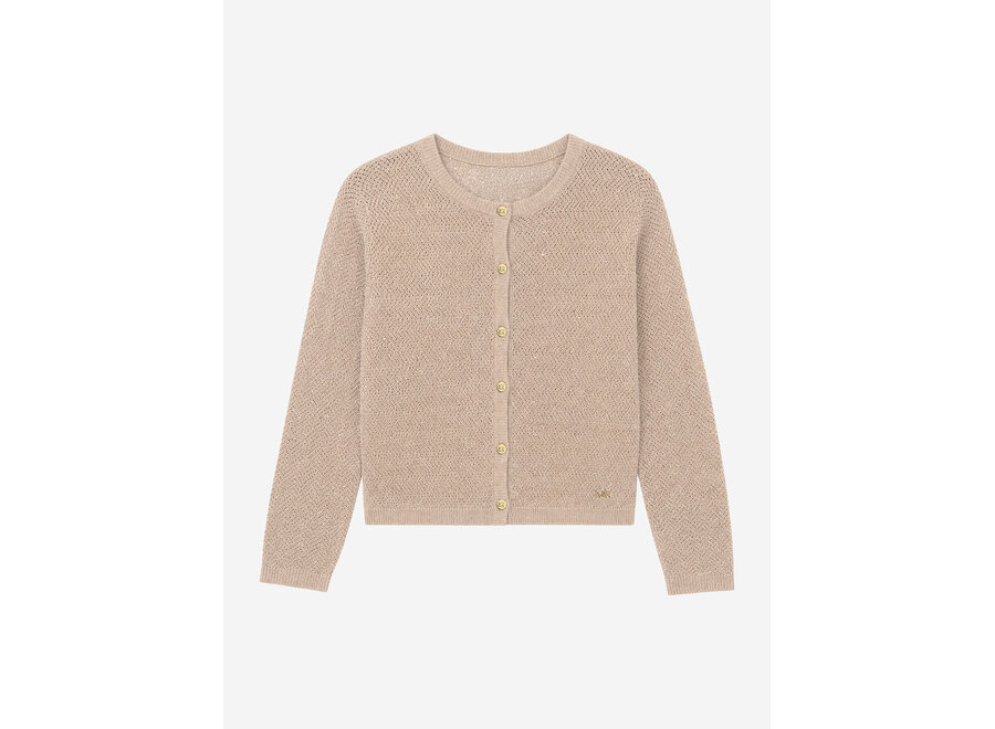 Siv Cardigan  Almond Milk Meisjes Vest