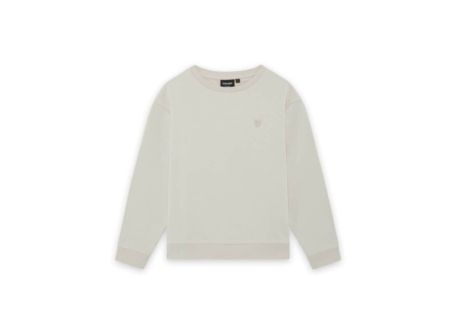 Heavy Weight Drop Shoulder Crew  Putty Jongens  Trui