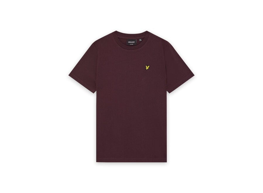 Plain T-shirt  Burgundy Jongens  T-shirt