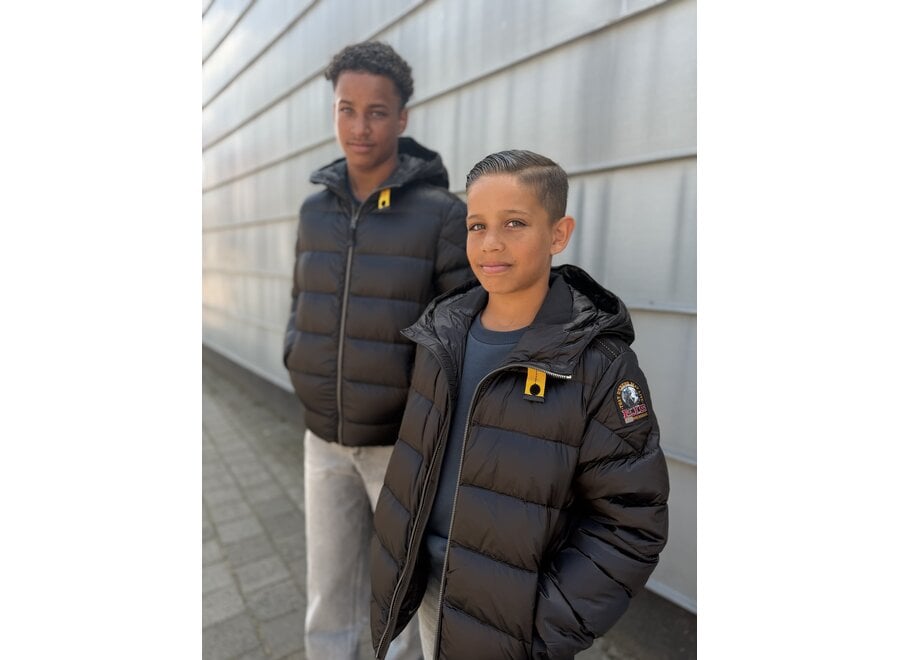 Pharrell - Boy Hooded Down Bomber  Black Jongens  Jas