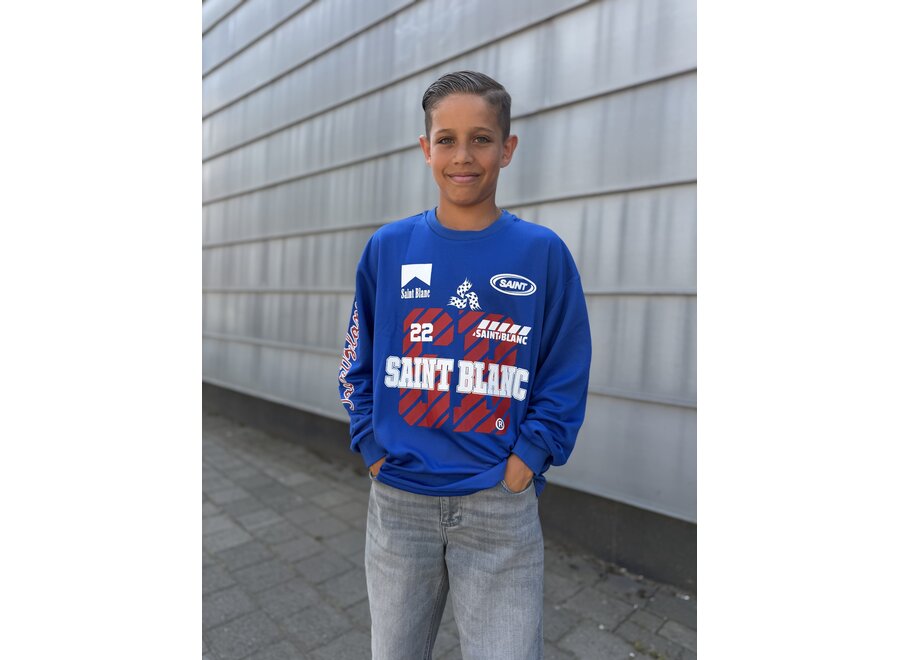 Race Mesh Sponsorship Mini Jongens Longsleeve