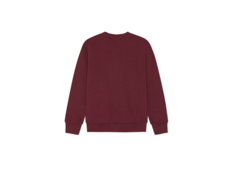 Logo Sweatshirt KIDS  Chocolate Truffle Red Jongens Trui