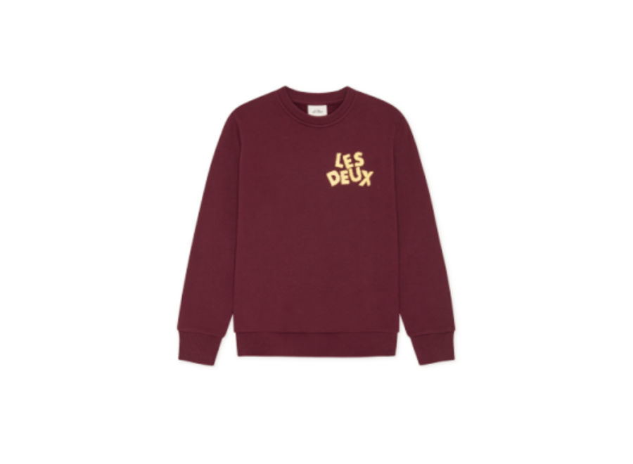 Logo Sweatshirt KIDS  Chocolate Truffle Red Jongens Trui