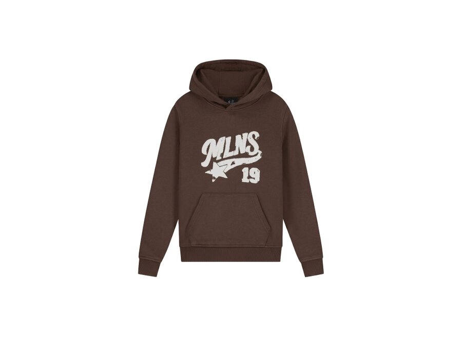 Malelions Junior Homerun Hoodie  Brown Jongens  Hoodie