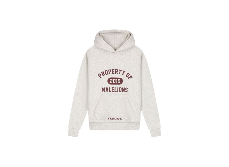 Malelions Junior Relaxed Property Hoodie  Grey Melange Jongens  Hoodie