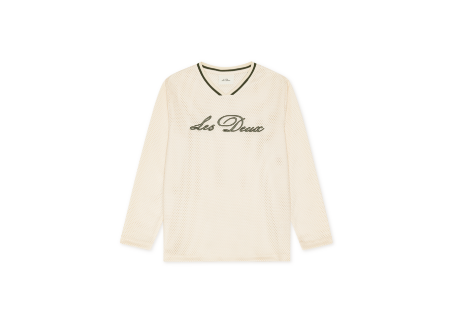 Mesh LS T-Shirt KIDS  Ivory Jongens Longsleeve