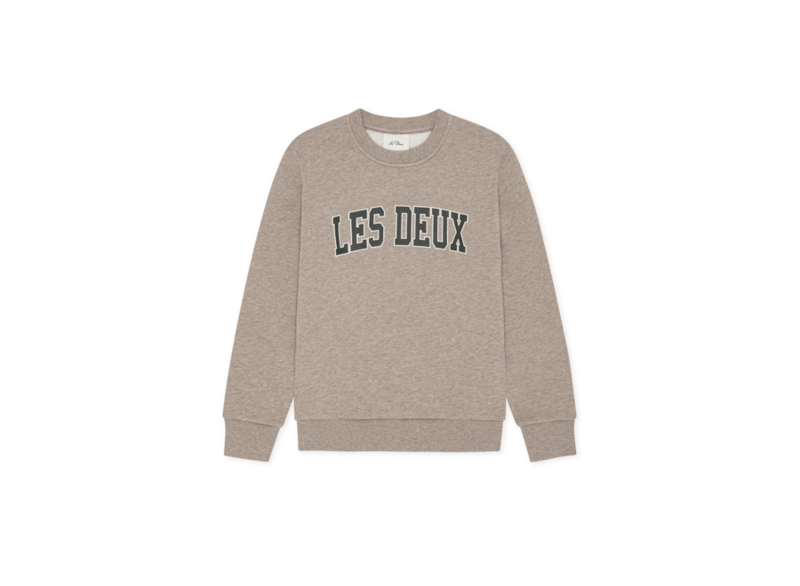 College Sweatshirt KIDS  Dark Sand Melange Jongens Trui