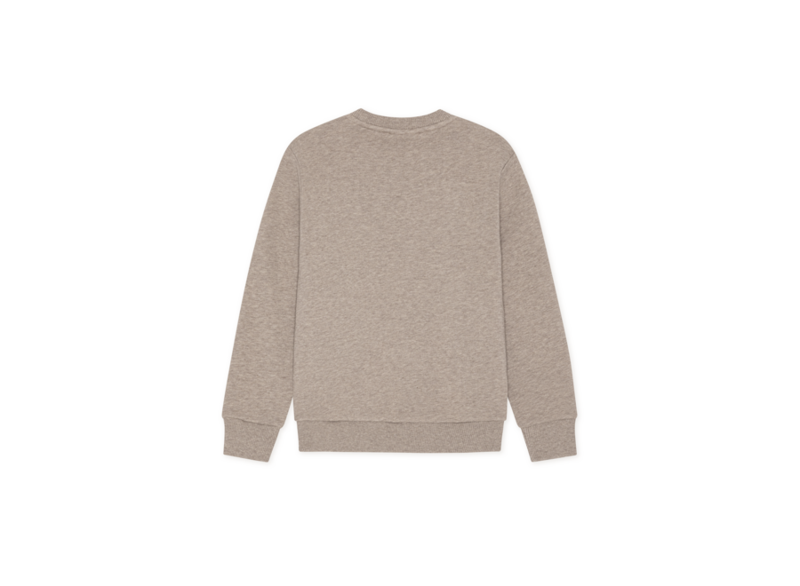 College Sweatshirt KIDS  Dark Sand Melange Jongens Trui