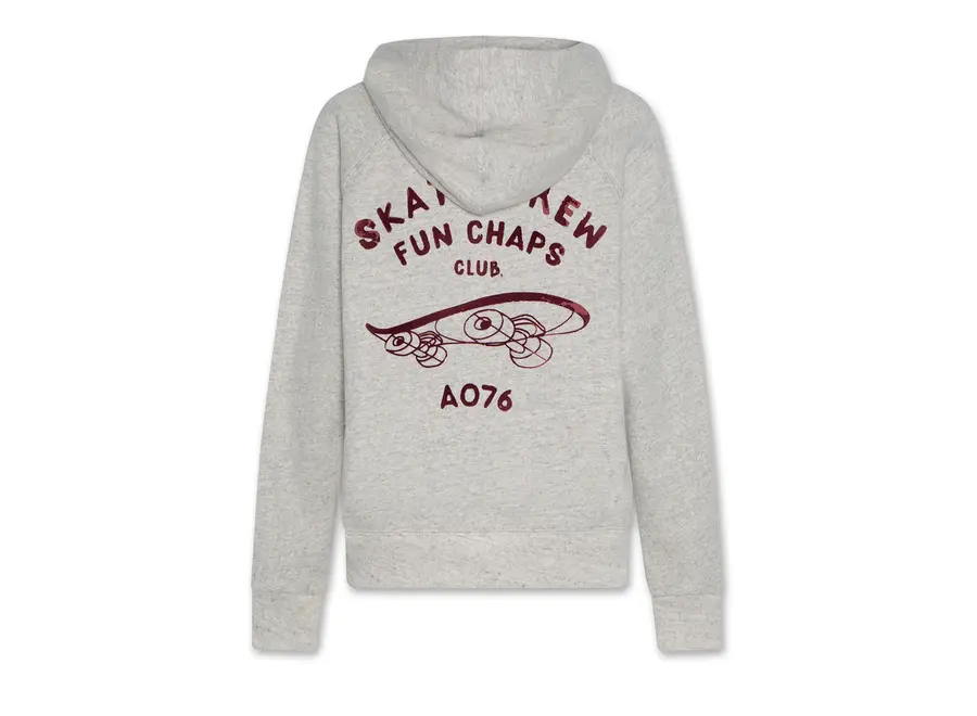 Lenny Hoodie Crew  Grey Melange Jongens Hoodie