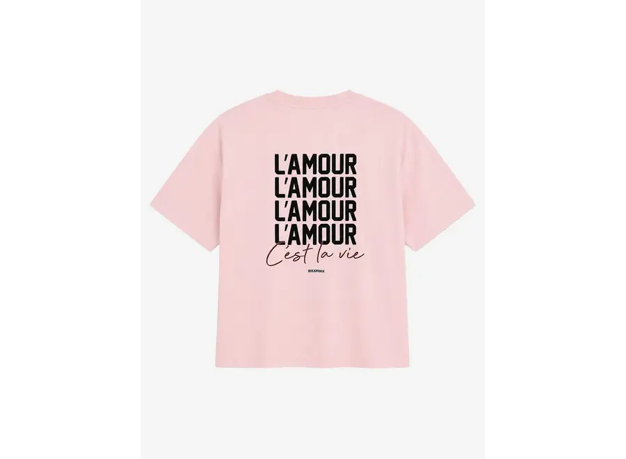 L'Amour T-Shirt Powder Pink Meisjes T-shirt