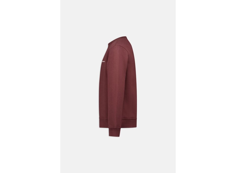 Basic Sweater  Bitter Chocolate\White Jongens Trui