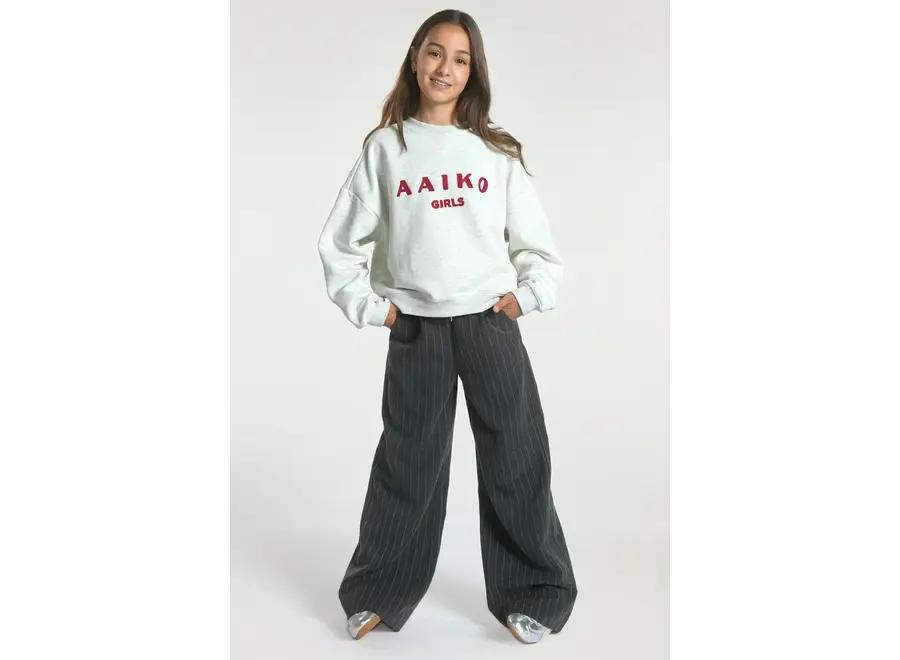 Zena Co 188 G  Grey Melange Meisjes  Trui