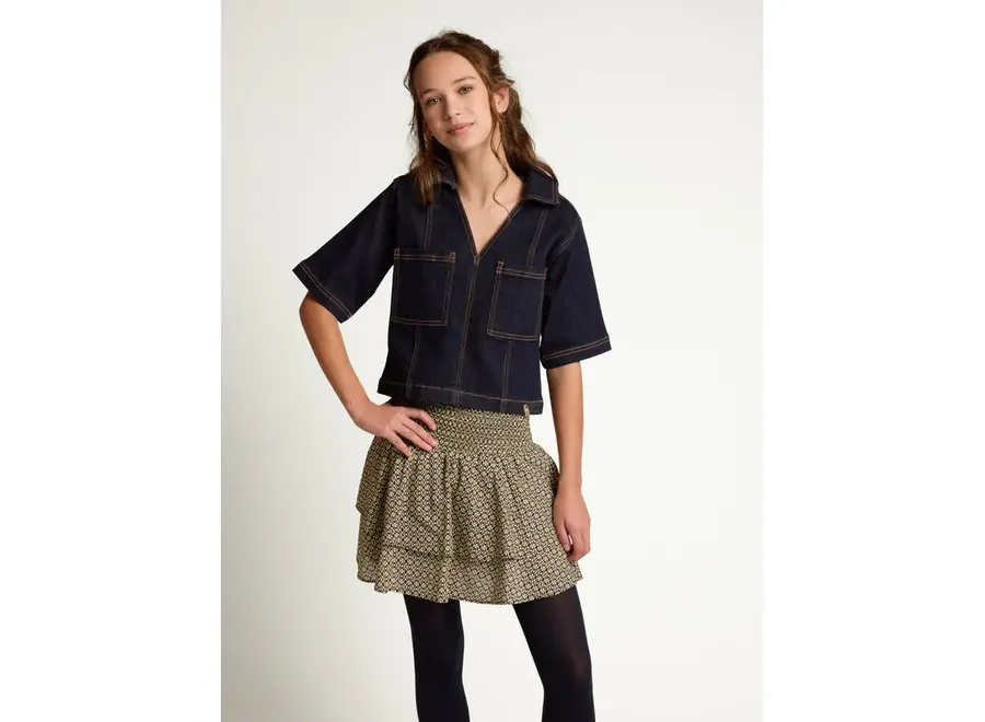 10Sixteen Denim Top  Rinse Wash Meisjes Top