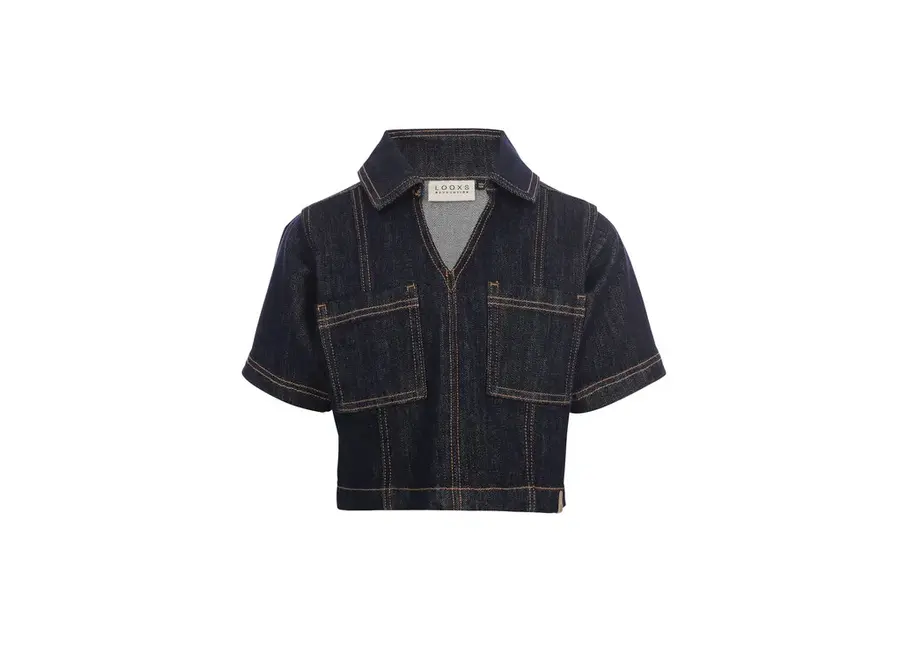 10Sixteen Denim Top  Rinse Wash Meisjes Top
