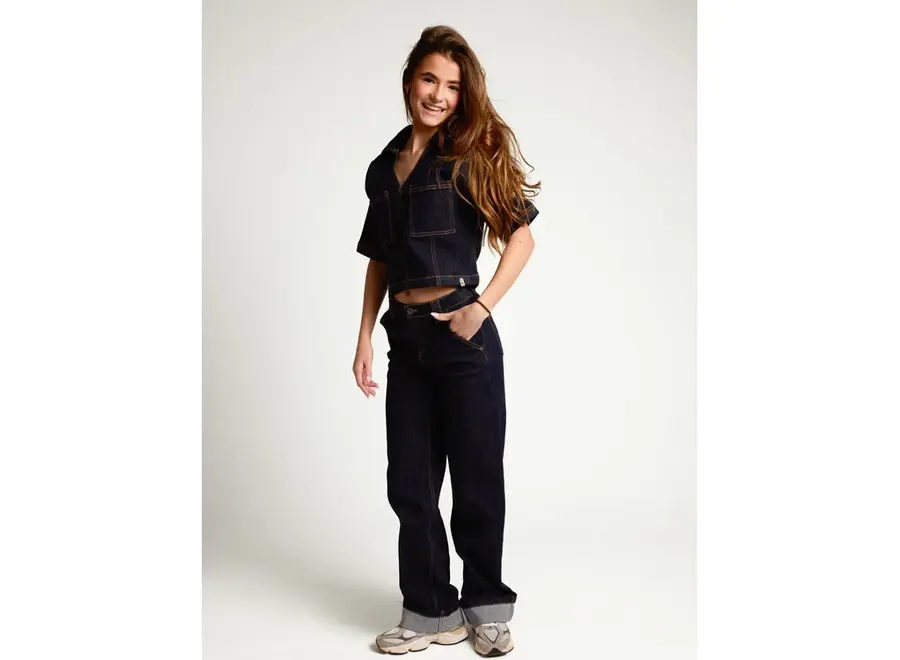 10Sixteen Denim Top  Rinse Wash Meisjes Top