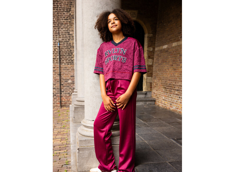 10Sixteen Lace Tee  Ruby Red Meisjes T-Shirt