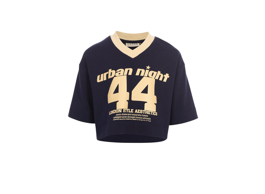10Sixteen Oversized Tee 2631-5420-181 Oxford Blue Meisjes T-Shirt