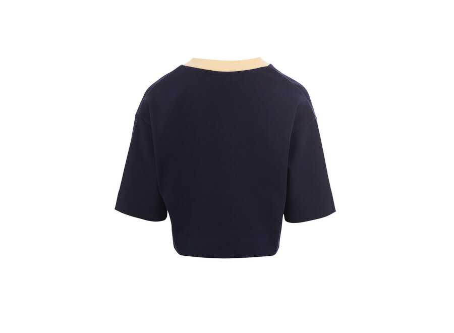 10Sixteen Oversized Tee 2631-5420-181 Oxford Blue Meisjes T-Shirt
